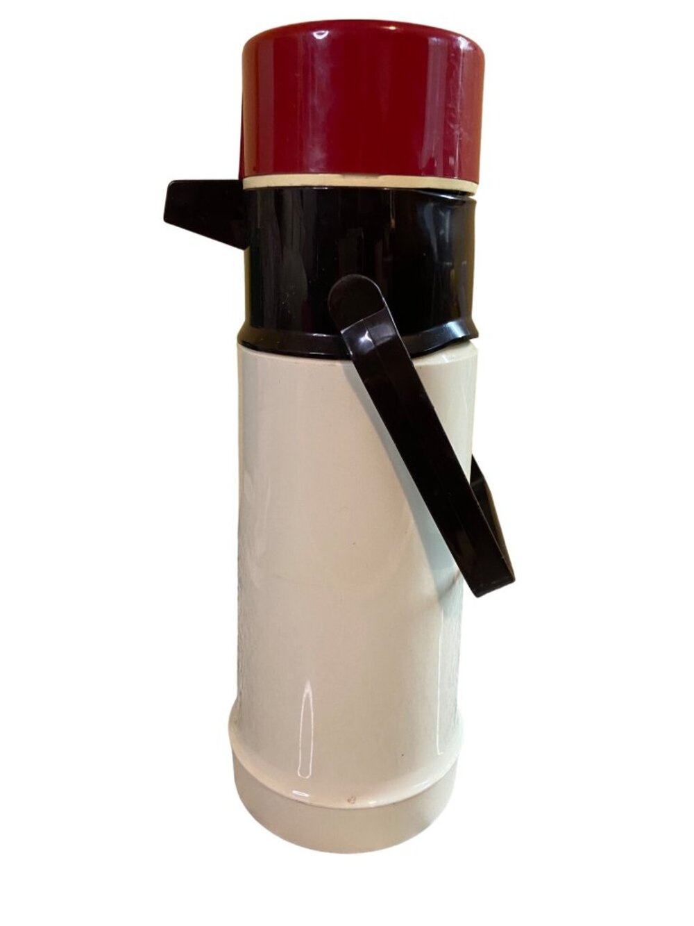 Vintage Thermos King-Seeley Vacuum Bottle Model 2645 Red White Black Tested